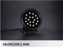 丸形LED投光器 54W RGB